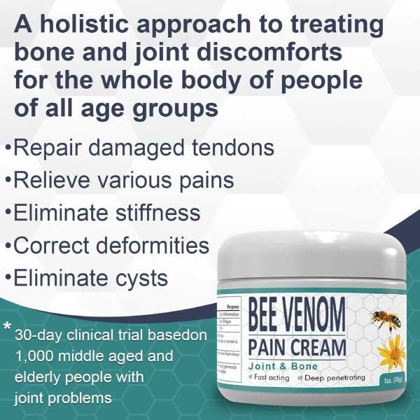 🐝 New Zealand Bee Venom Joint Bee Venom Pain and Bone Healing Cream (New Zealand Bee Extract - Specializes in Orthopedic Diseases and Arthritis Pain)