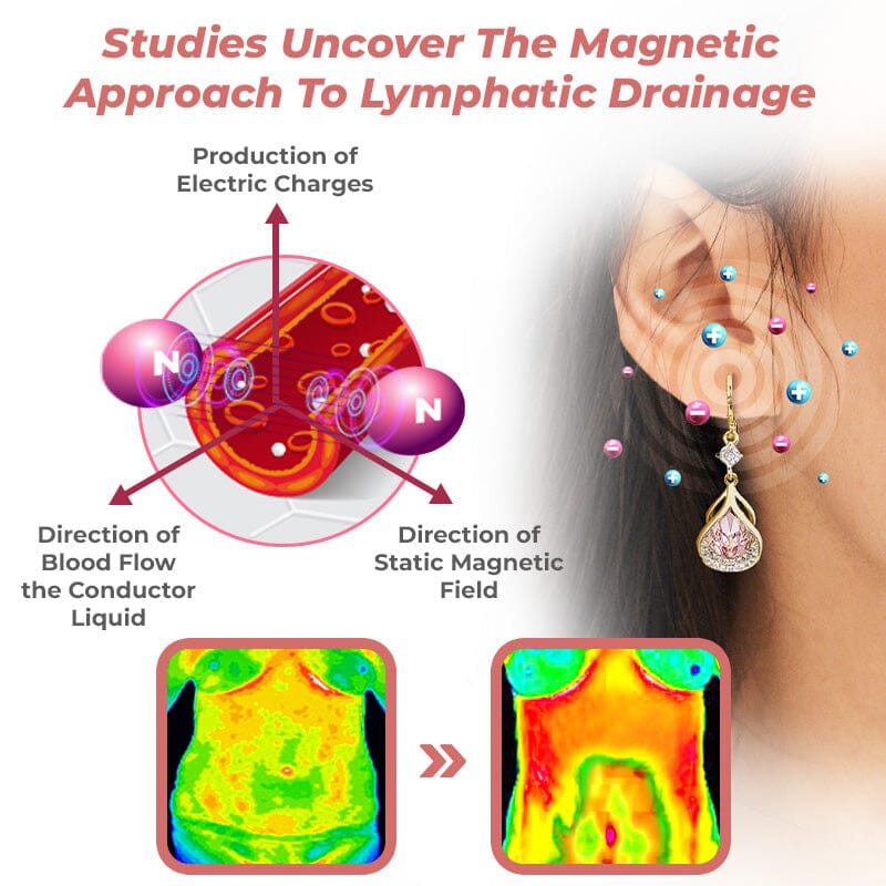 （🔥LAST DAY SALE-80% OFF) Lymph Flow Magnetogen Earrings