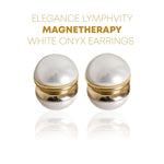 Load image into Gallery viewer, Elegance Lymphvity MagneTherapy White Onyx Earrings（Limited time discount 🔥 last day）

