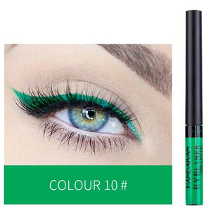 12 Colors Colorful Waterproof Liquid Eyeliner Pencil